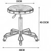 OQHAIR Tabouret sur roulettes rond hydraulique réglable tabouret de salon roulant pivotant à 360° tabouret de salon avec roue