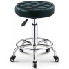 OQHAIR Tabouret sur roulettes, Chaise de barbier, Tabouret de beauté, télésiège de Bar, Salon de Coiffure Rotatif, Salon de b