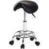 OQHAIR Tabouret sur roulettes Tabouret de Selle Pivotant avec Roues Selle Salon de beauté Tabouret de Bar pour Coiffure Manuc