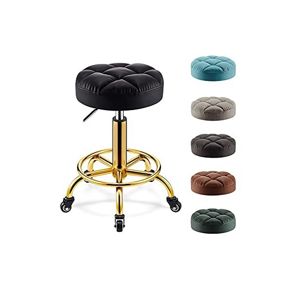 MAIDEHAO Tabouret Pouf Tabouret de Chambre tabourets de beauté Tabouret de Massage Chaise de Travail pivotant réglable Tabour