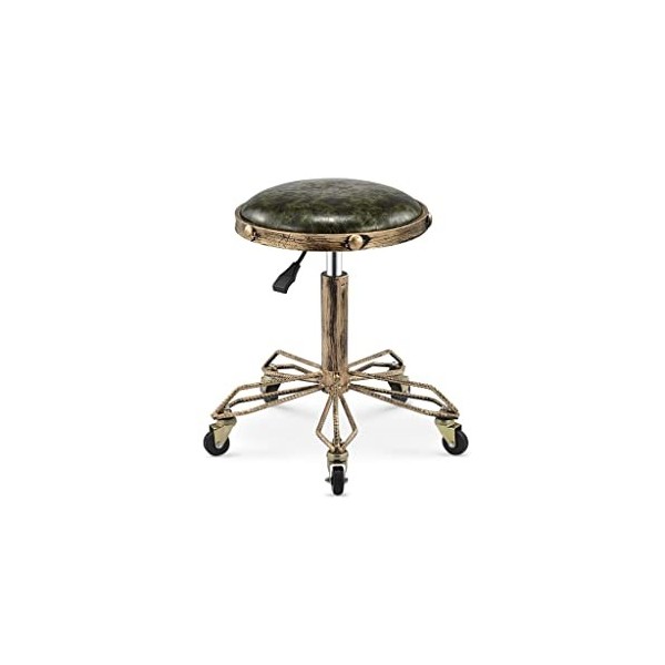 HXF- Tabouret de remontage rotatif Salon de coiffure Maquillage Salon Coiffeur Coulissage Capuzziche Coiffeur Tabouret de bea