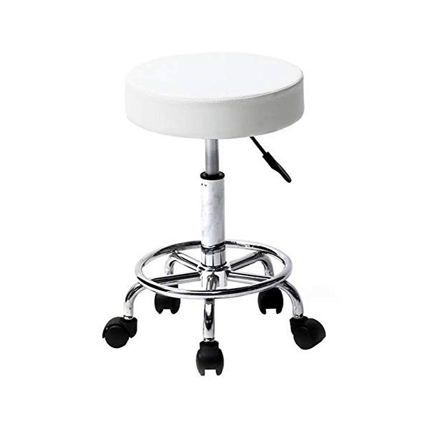 Tabouret Rond Ha Ha Pieds Rotation Tabouret De Bar, Chaise De Massage Salon De Beauté Spa Chaise Tabouret Pivotant Librement 