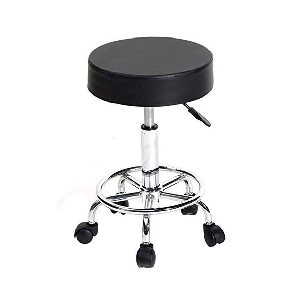 Tabouret Rond Ha Ha Pieds Rotation Tabouret De Bar, Chaise De Massage Salon De Beauté Spa Chaise Tabouret Pivotant Librement 