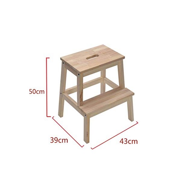 ZAANU Marches Escabeau Escabeau Multifonction pour Chaise Pliante en Bois Massif Marches Pliantes De La Maison Bibliothèque C