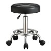 Tabouret roulant en PU, tabouret de chaise hydraulique robuste pour esthéticienne avec roues pivotantes et repose-pieds pour 