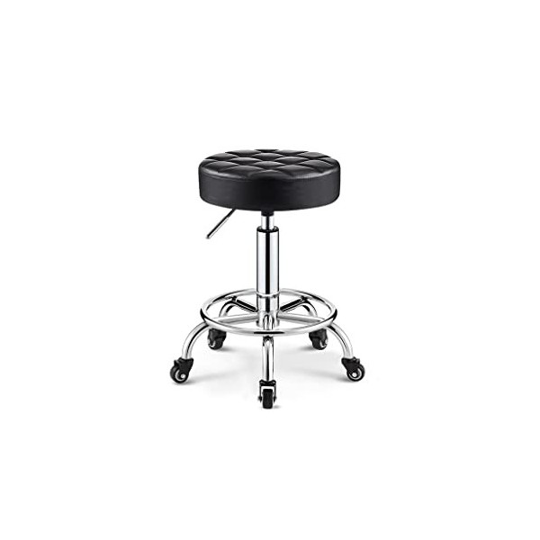 VEMMIO HXF- Barber Shop Rond Tabouret Chair Rond Tabouret de manucure Tabouret de beauté Tabouret Poulie Rotary Ascenseur Rot