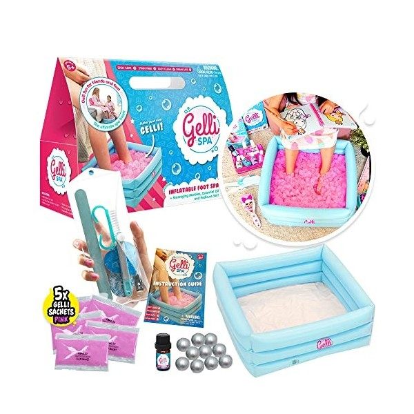 Gelli Spa de Zimpli Kids, Pack de 5 Produits, pour Les Enfants, Set de manucure et pédicure pour Adolescents ou préadolescent