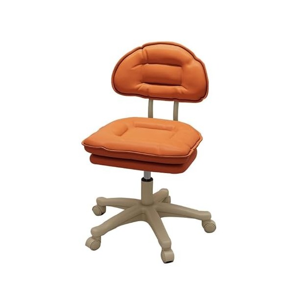 Tabouret pivotant avec dossier et 5 roulettes, chaise de dessin en cuir PU réglable en hauteur pour thérapeute Spa Coiffure M