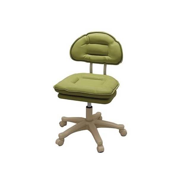 Tabouret pivotant avec dossier et 5 roulettes, chaise de dessin en cuir PU réglable en hauteur pour thérapeute Spa Coiffure M