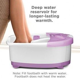 Conair FB3 Baignoire pour pieds hydromassante Violet Blanc