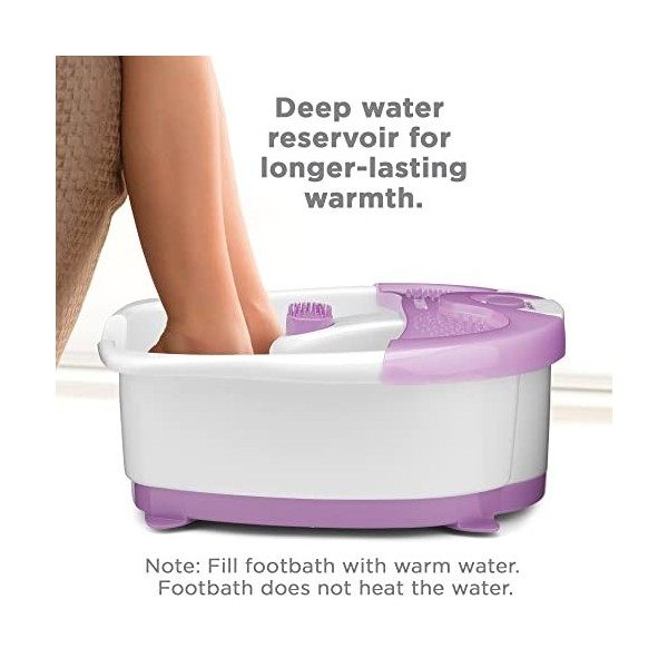 Conair FB3 Baignoire pour pieds hydromassante Violet Blanc