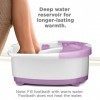 Conair FB3 Baignoire pour pieds hydromassante Violet Blanc