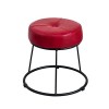 Tabouret de pédicure Rond rembourré en Cuir PU, Tabouret en Fer, siège de Dressage Domestique, Cadre en métal, Banc de pédicu