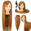 Neverland Beauty 76cm Têtes dexercice Tête À Coiffer Coiffure Cosmétologie Pratique Mannequin Poupée 100% de Cheveux Synthét