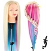 Neverland Beauty 76cm Têtes dexercice Tête À Coiffer Coiffure Cosmétologie Pratique Mannequin Poupée 100% de Cheveux Synthét