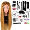 Neverland Beauty 60cm Têtes dexercice Tête À Coiffer Coiffure Cosmétologie Pratique Mannequin Poupée 60% Vrais Cheveux+ Titu