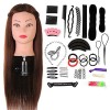 Neverland Beauty 60cm Têtes dexercice Tête À Coiffer Coiffure Cosmétologie Pratique Mannequin Poupée 60% Vrais Cheveux+ Titu