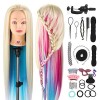 Neverland Beauty 66cm Têtes dexercice Tête À Coiffer Coiffure Cosmétologie Pratique Mannequin Poupée 100% de Cheveux Synthét