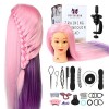 Neverland Beauty 66cm Têtes dexercice Tête À Coiffer Coiffure Cosmétologie Pratique Mannequin Poupée 100% de Cheveux Synthét