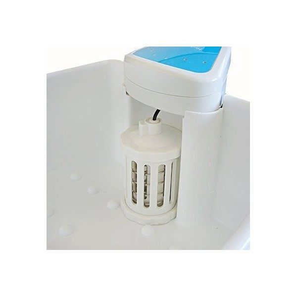 Hydrosana - Bain pour massage des pieds avec 3 bobines Blanc Bio - Bain électrolyse pour les pieds - Cuve pour les pieds - Ma