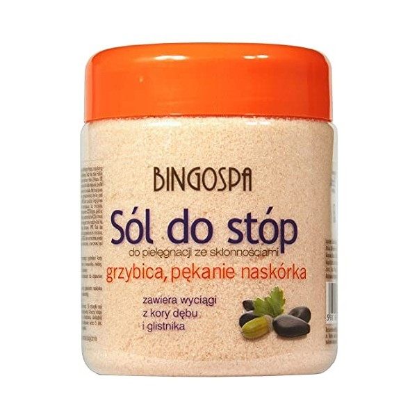 BINGOSPA Sel pour le pied dathlète et les fissures entre les orteils 550 g