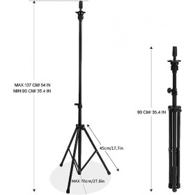 xnicx Porte Perruques pour Tete Perruque,Trepied Perruque Tête de Perruque Tete a Coiffer Professionnel Réglable Hauteur pour
