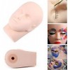 Mannequin de formation maquillage pratique tête plate yeux faux cils extensions de cils lèvres tatouage pratique modèle manne