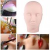 Mannequin de formation maquillage pratique tête plate yeux faux cils extensions de cils lèvres tatouage pratique modèle manne