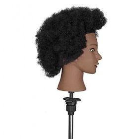 Tête À Coiffer Afro Neverland Beauty Têtes dexercice Coiffure Cosmétologie Pratique Mannequin Poupée 100% Cheveux Humains+ T