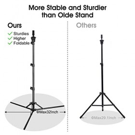 DanseeMeibr Support de tête de mannequin, support de perruque réglable en hauteur 43,2 à 142,2 cm en métal pour tête de man