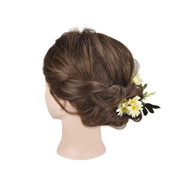 Tête dentraînement de 45,72 cm - Tête de mannequin avec cheveux 100% humains - Pour la formation des coiffeurs - Cosmétologi