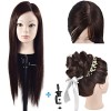 26 "- 28" tête de mannequin 100% fibres synthétiques coiffeur formation tête cosmétologie mannequin poupée avec support de pi