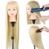 Neverland Beauty 76cm Têtes dexercice Tête À Coiffer Coiffure Cosmétologie Pratique Mannequin Poupée 100% de Cheveux Synthét