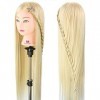 Neverland Beauty 76cm Têtes dexercice Tête À Coiffer Coiffure Cosmétologie Pratique Mannequin Poupée 100% de Cheveux Synthét