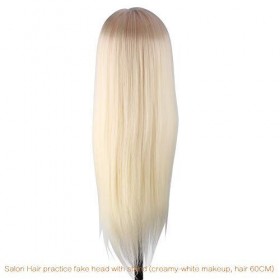 Tête de mannequin, poupée de coiffure professionnelle tête de formation de coiffeur pour la coupe de tressage de cheveux