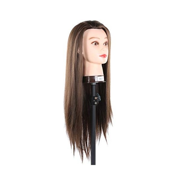 Tête dentraînement, tête de mannequin Vivid 65 cm naturel moelleux pour salon