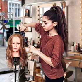 Support de trépied de formation de coiffure réglable en métal, support de perruque de tête de mannequin de coiffeur pour la f