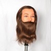 JT Male Beard Tête de mannequin dentraînement pour barbier et coiffer avec pince