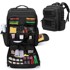 BAFASO Sac à Dos de Barbier, Sac de Barbier pour Outils de Coupe de Cheveux, Sac de Rangement pour Salon de Coiffure Sac Uni