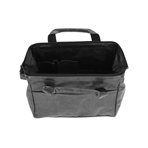 Organisateur Doutils de Coiffeur Sac à Main en Cuir PU Grande capacité Sac de Coiffure Portable avec Poignée pour Salon de C