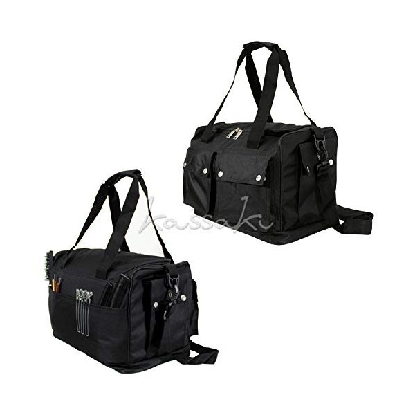 Kassaki Sac de rangement pour outils de coiffure, noir