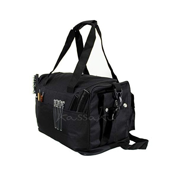 Kassaki Sac de rangement pour outils de coiffure, noir