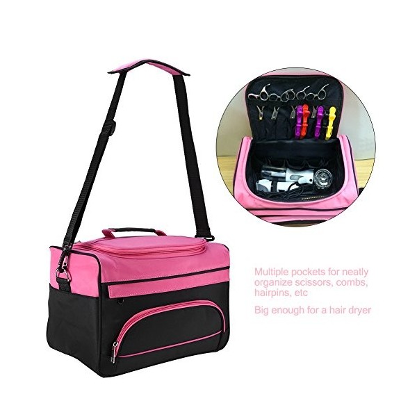 Salon Handbag Grande capacité Pro Coiffure Cheveux Equipement Salon Outil Sac de rangement Sac de rangement pour voyage Sac d