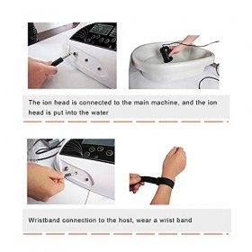 Bracelet de Désintoxication des Pieds, ANGGREK Ionic Foot Detox Machine Wristband Systèmes de Spa de Bain de Pieds Dragonne A