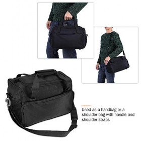 Sac de barbier de voyage pour accessoires de coiffure, ciseaux de coiffure, outils de coupe de cheveux, 35 x 20 x 24 cm