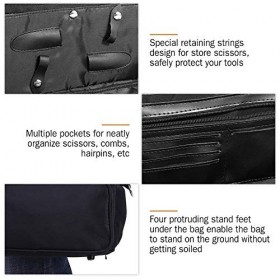 Sac à outils de coiffure, Salon Barber Sac à main Portable Ciseaux Porte-peigne Housse de coiffure Voyage Bagage Poche
