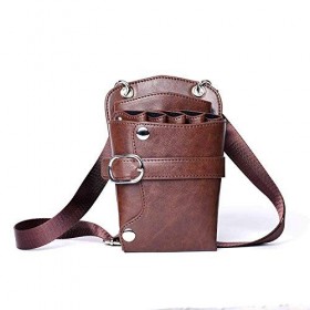 zalati Pochette à ciseaux Porte-ciseaux Sac à bandoulière réglable Ceinture Peigne Holster avec boucles rapides pour salon de