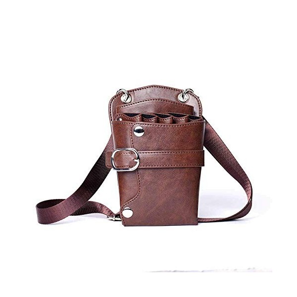 zalati Pochette à ciseaux Porte-ciseaux Sac à bandoulière réglable Ceinture Peigne Holster avec boucles rapides pour salon de