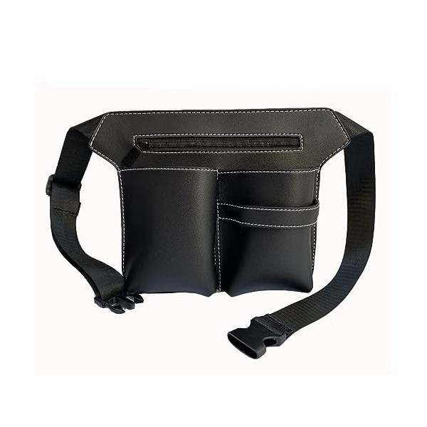 Sac de Ciseaux de Coiffeur, Pochette de Taille en Cuir PU de Barbier, étui de Rangement doutils de Coiffure Professionnels a