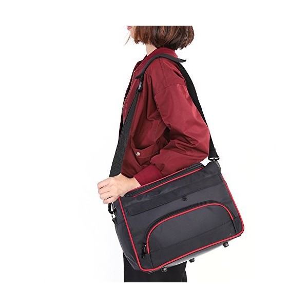 Sac à bandoulière pour outils de coiffure, trousse de rangement portable pour coiffeur de grande capacité pour sèche-cheveux 